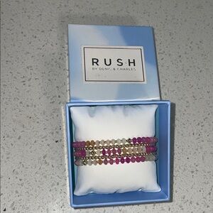 Pink and Gold Bracelet Set